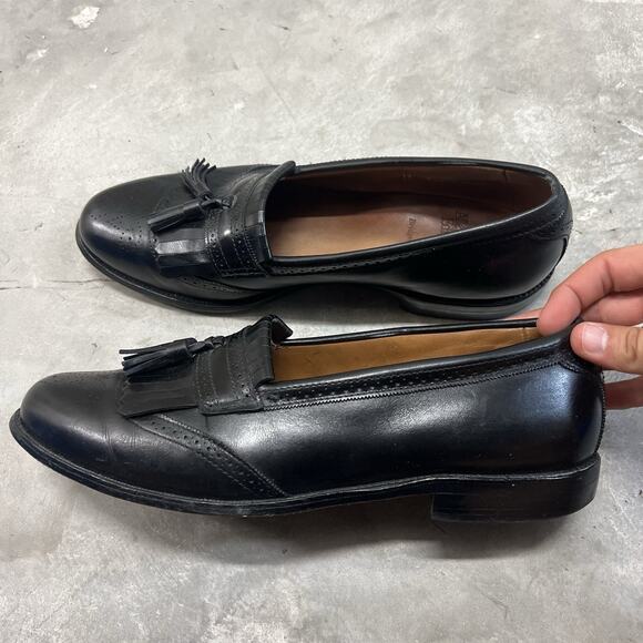 Allen Edmonds Bridgeton USA Black Slip On Loafer Tassel Dress Shoes - Men\'s 13D main image 6
